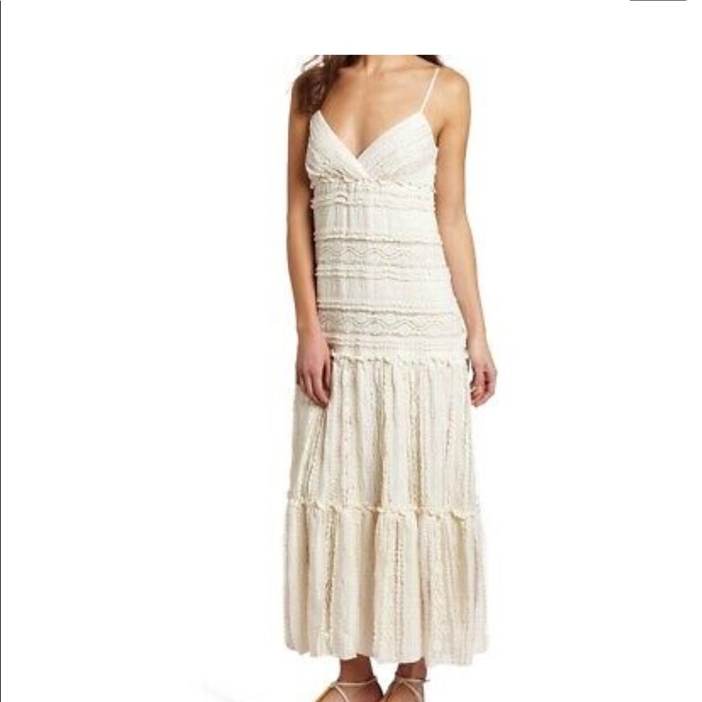 Eliza J Ivory Crochet Maxi Dress, New w/ Tags